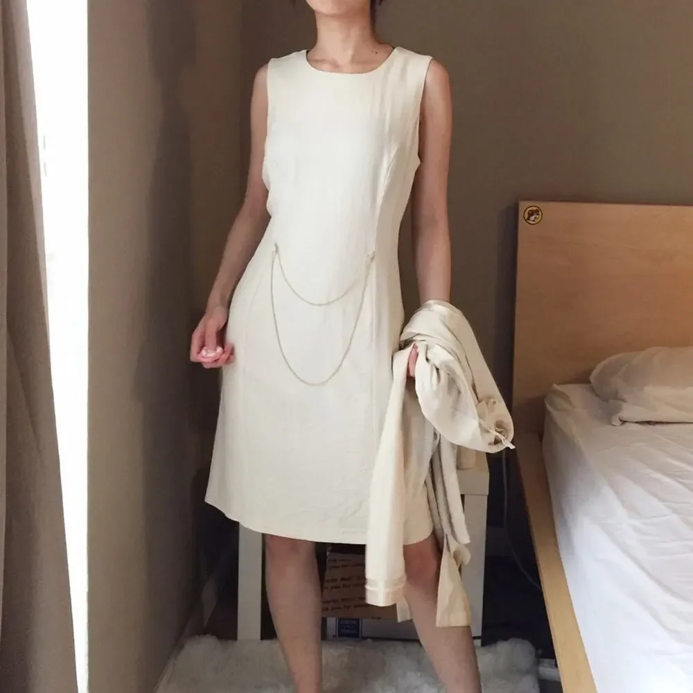 Vintage Perceptions 2 PC Dress And Cardigan Set - Picture 1 of 8